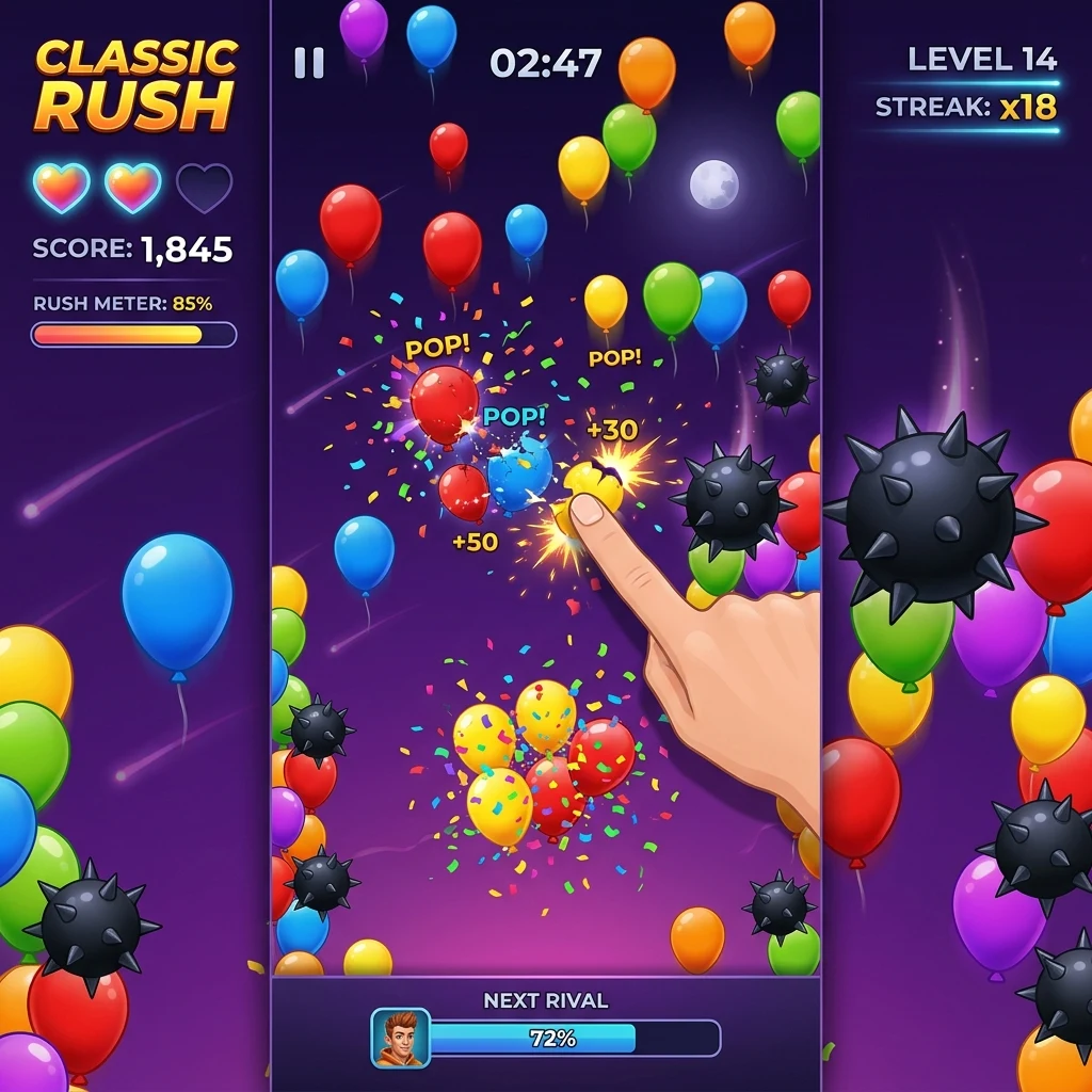 Balloon Pop Game: Arcade Rush screenshot
