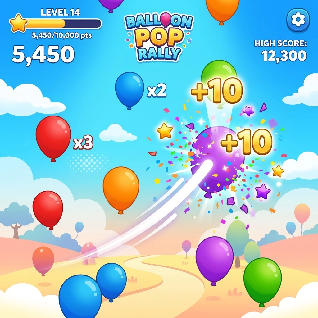 Balloon Pop Game: Arcade Rush screenshot