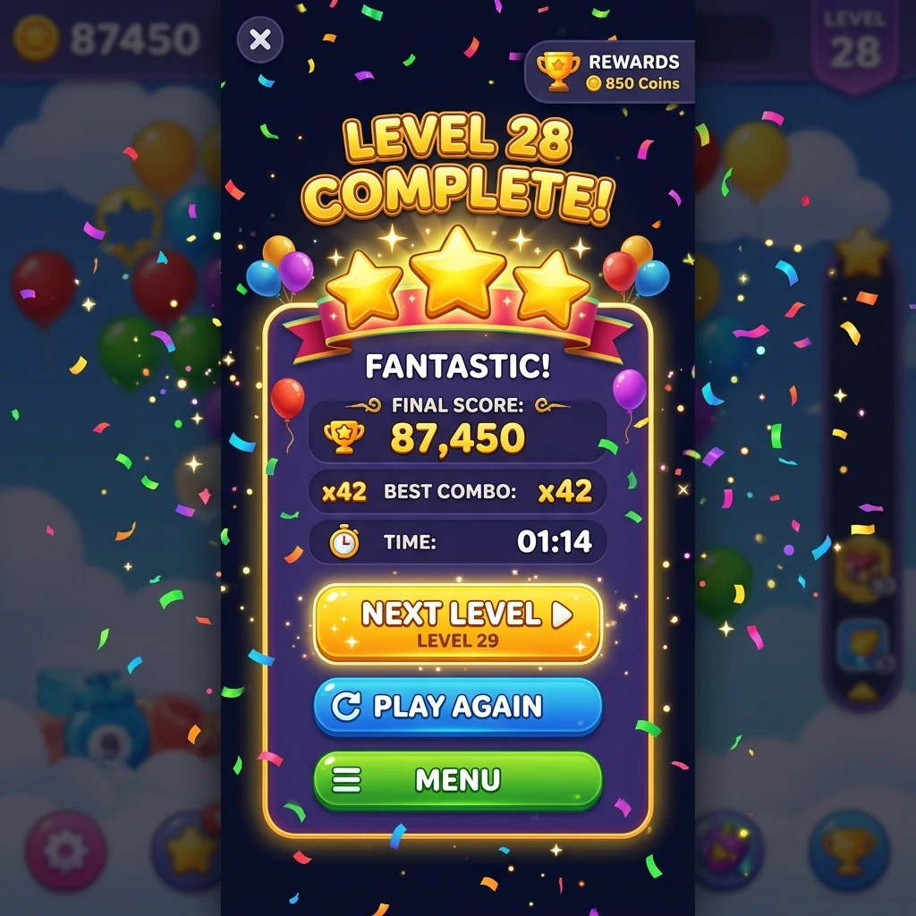 Balloon Pop Game: Arcade Rush screenshot
